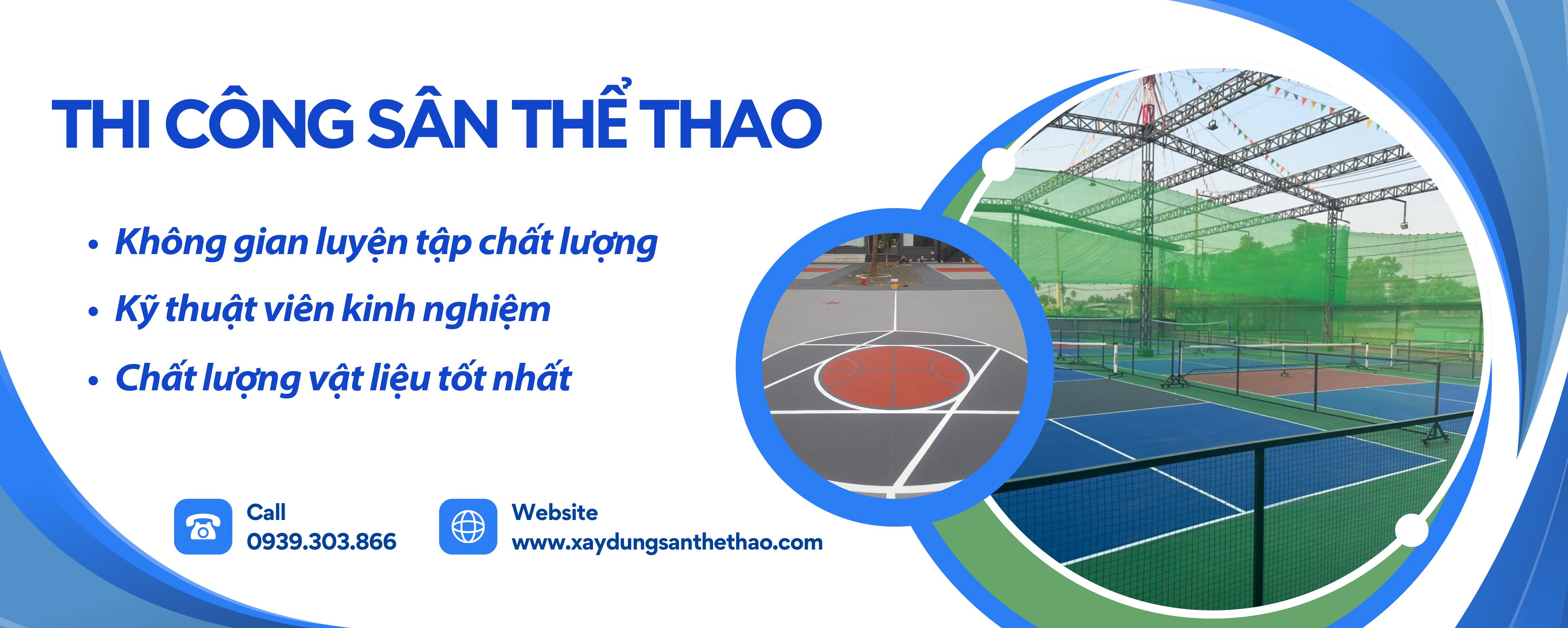 Thi công sân thể thao - Thi công sơn sàn Epoxy