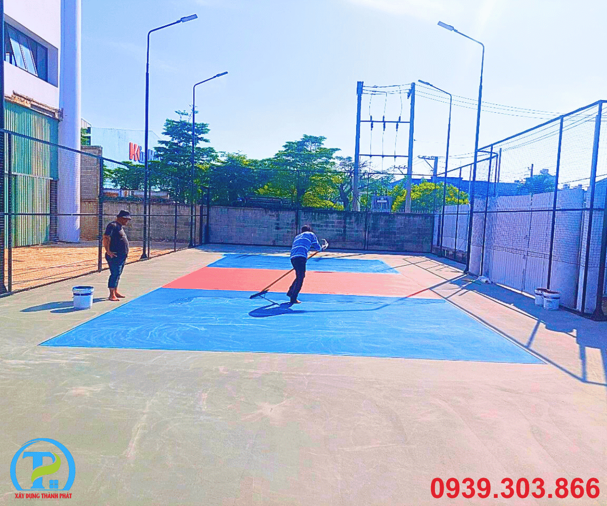 Quy trình thi công sân pickleball