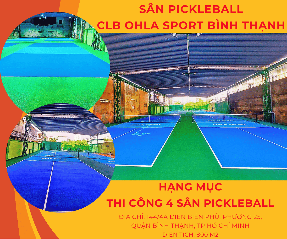 TOP 5 ĐƠN VỊ THI CÔNG SÂN PICKLEBALL CHUYÊN NGHIỆP TẠI VIỆT NAM